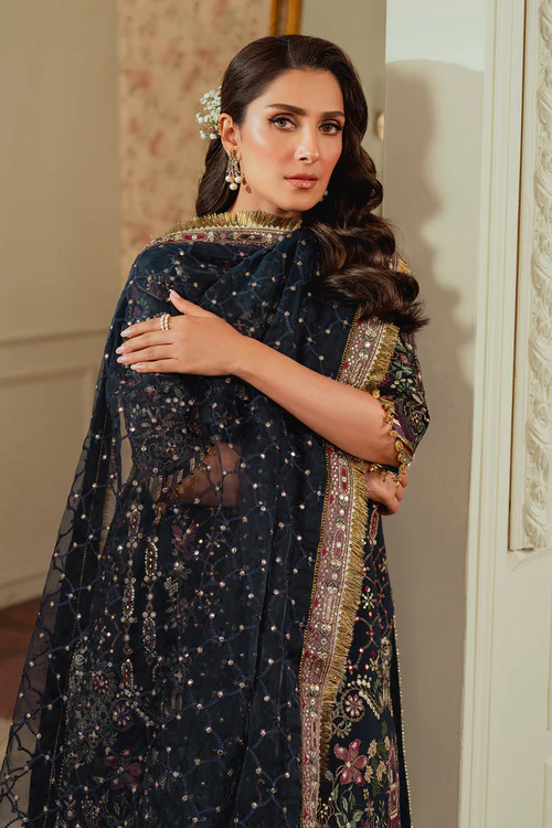 BAROQUE EMBROIDERED SILK CH13-07 UNSTITCHED - Image 10