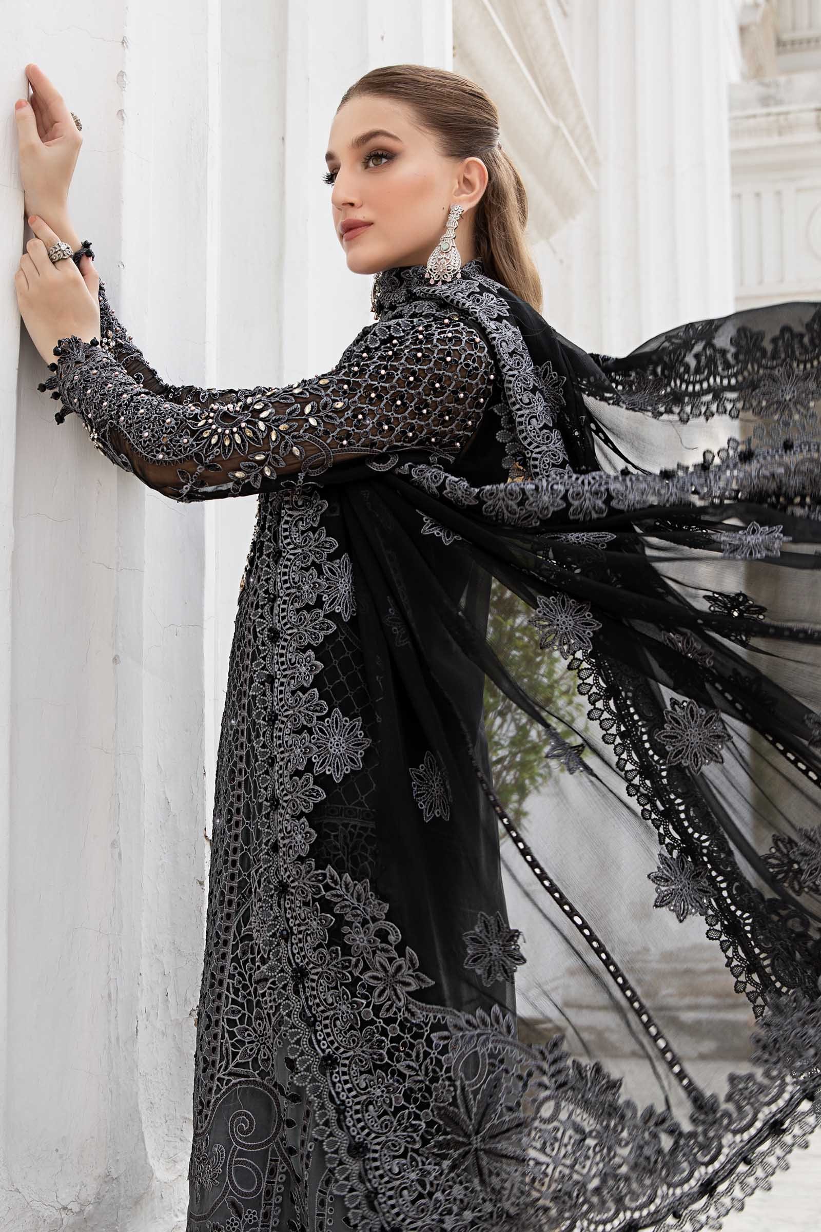 MARIA.B Unstitched Embroidered Chiffon Suit | MPC-24-101 - Image 6
