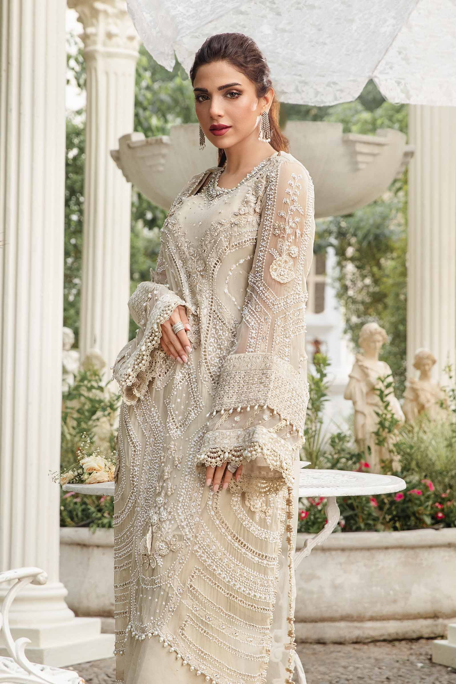 MARIA.B Unstitched Embroidered Chiffon Suit | MPC-24-104 - Image 5