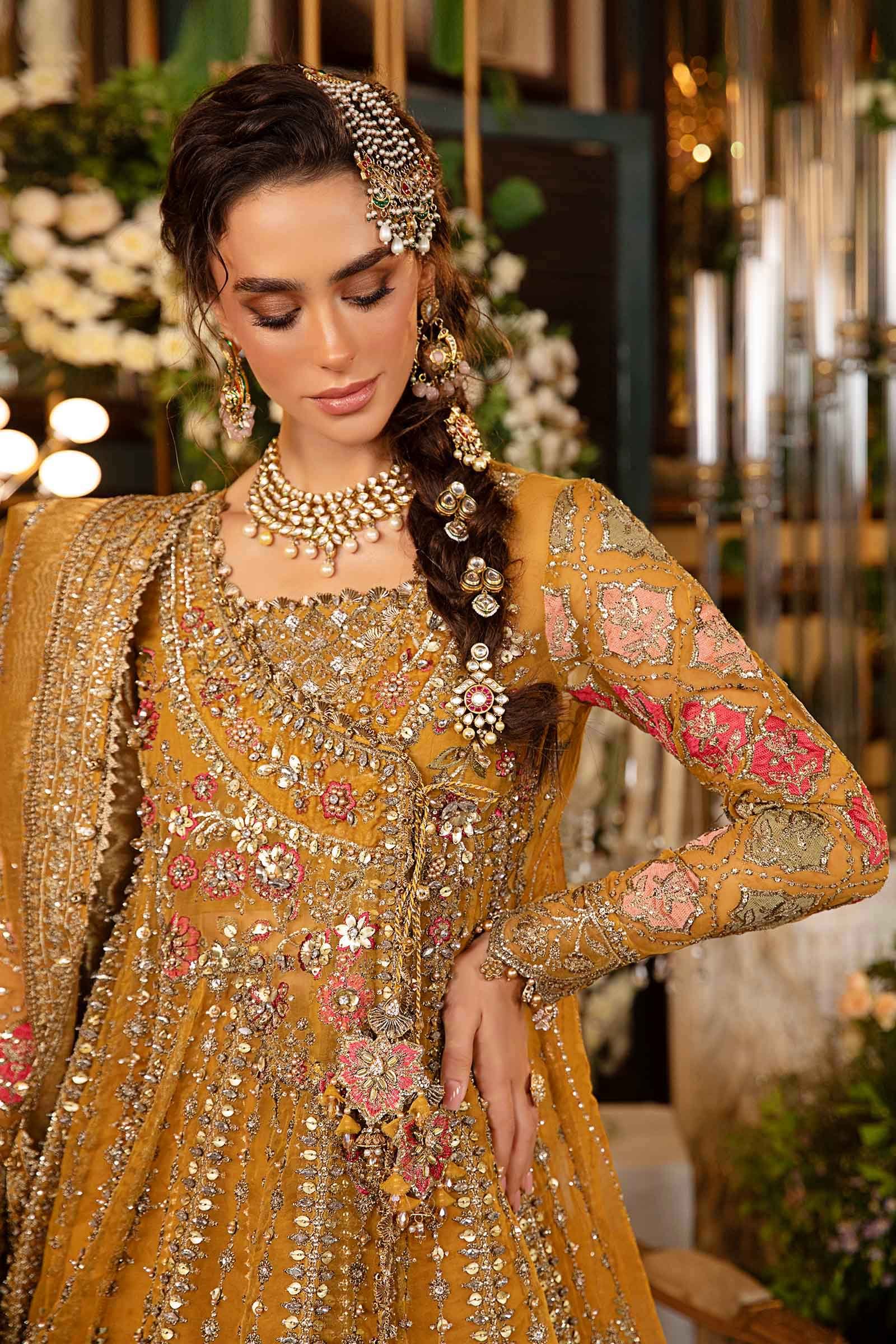 MARIA.B. 3 Piece Unstitched Embroidered Organza Suit | BD-2907 - Image 10