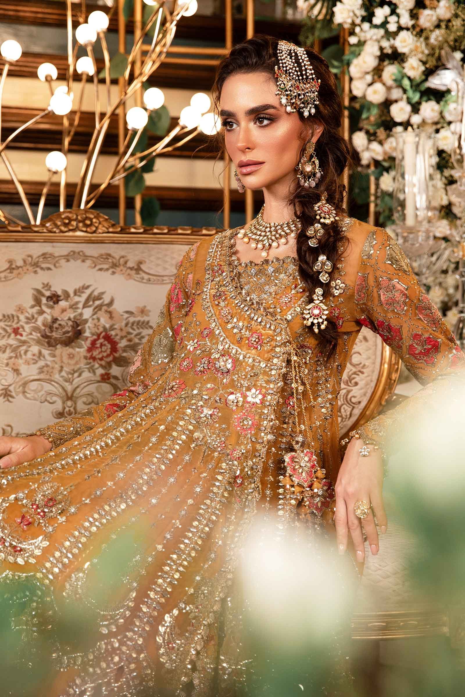 MARIA.B. 3 Piece Unstitched Embroidered Organza Suit | BD-2907 - Image 8