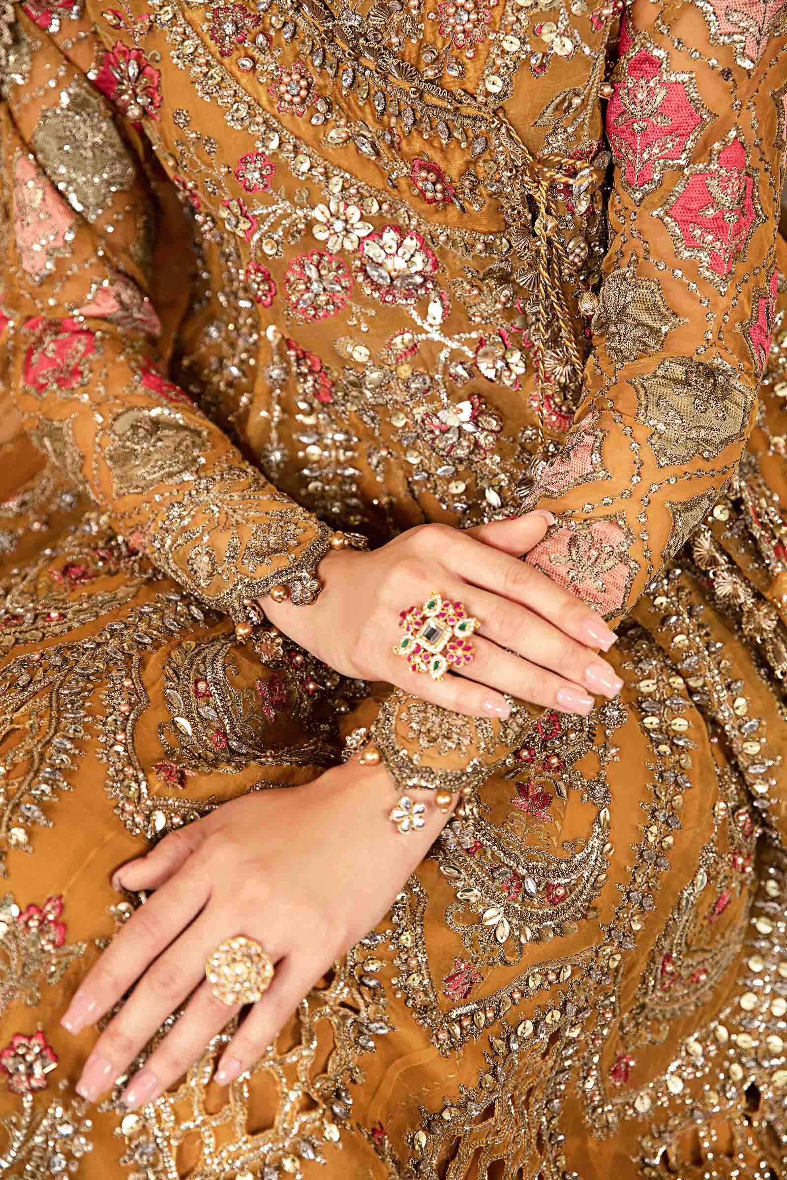 MARIA.B. 3 Piece Unstitched Embroidered Organza Suit | BD-2907 - Image 5