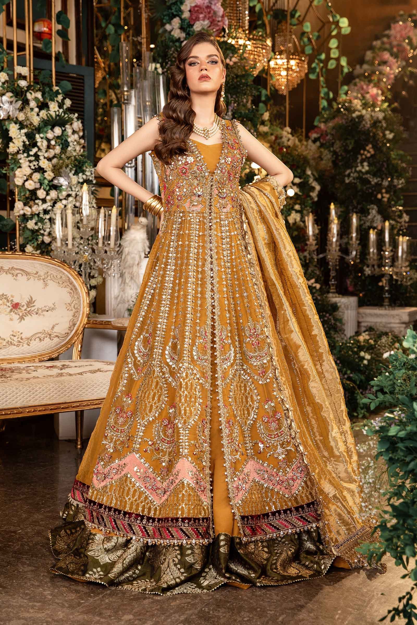 MARIA.B. 3 Piece Unstitched Embroidered Organza Suit | BD-2907 - Image 3